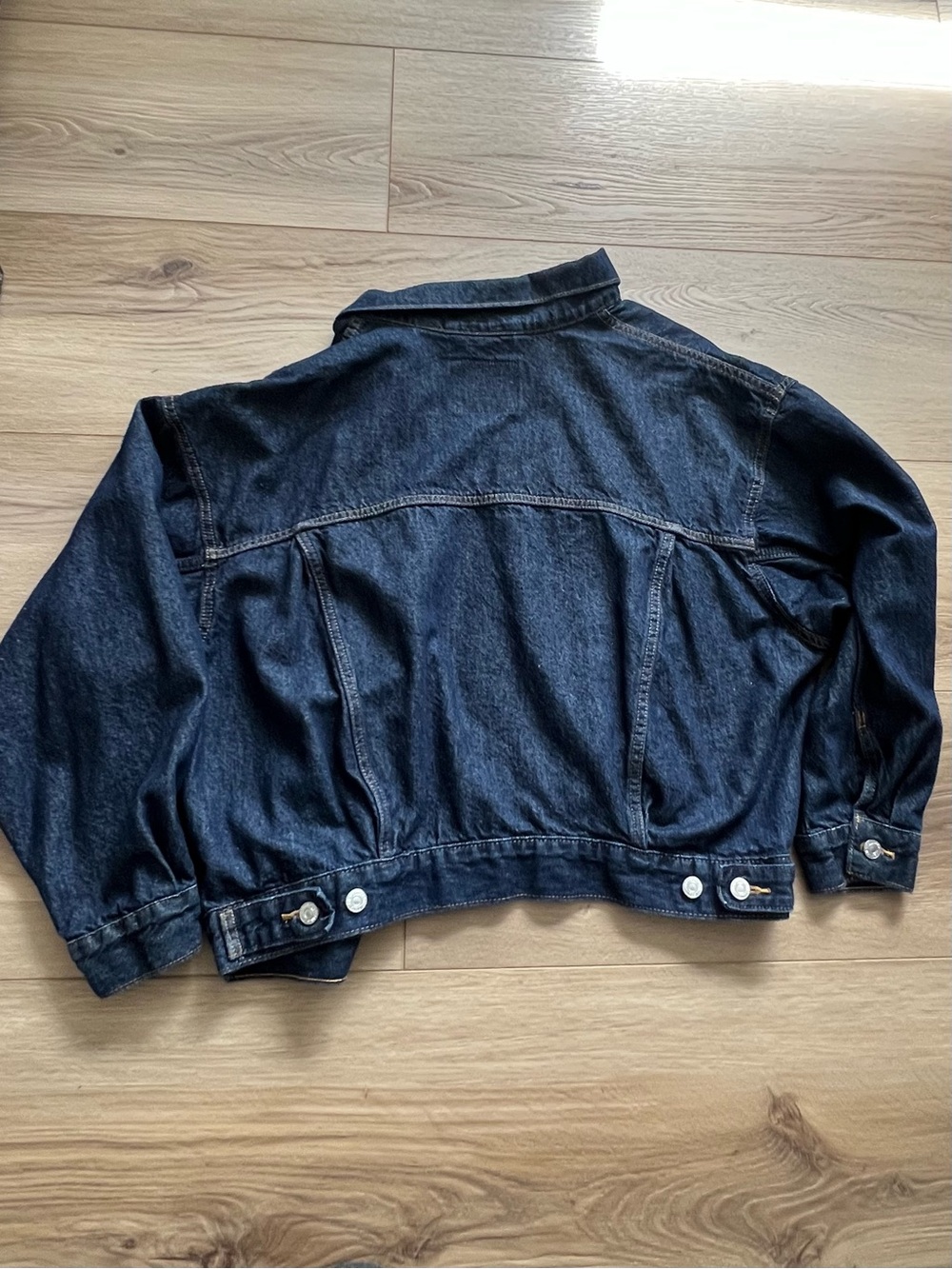 Levi's Dark Indigo Denim Jacket wonens XL - Picture 6 of 9